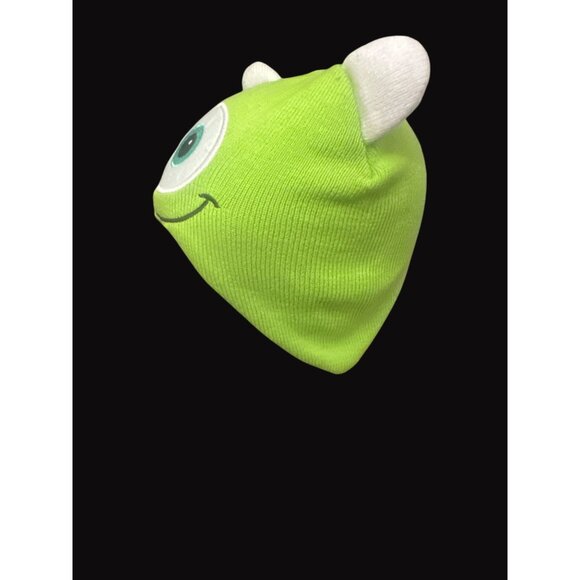 Disney Pixar Monsters University Mike Wazowski Knit Hat With 3D Horns - Picture 2 of 8
